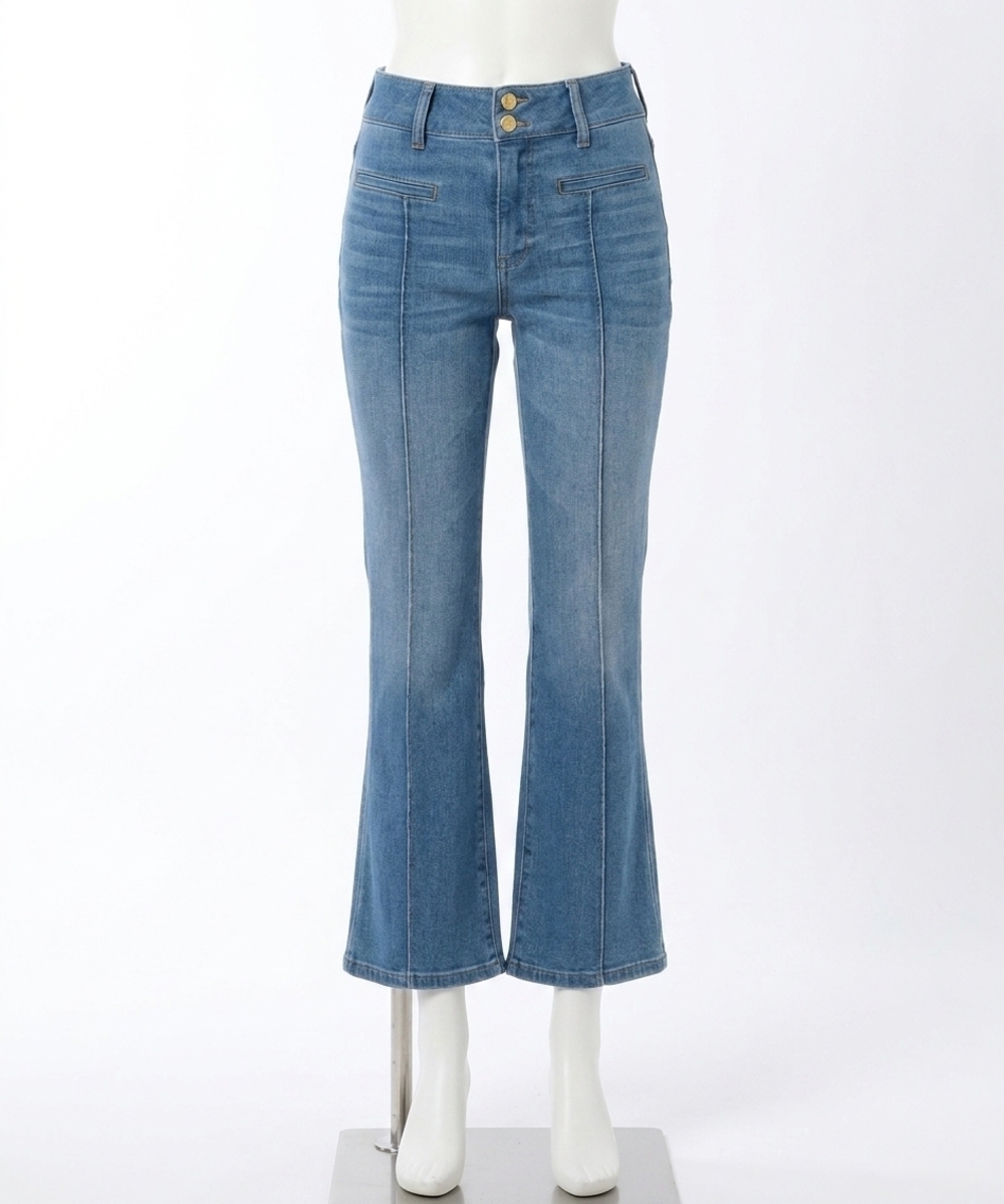NEW KUT FROM THE KLOTH kelsey high rise ankle flare jeans in quality